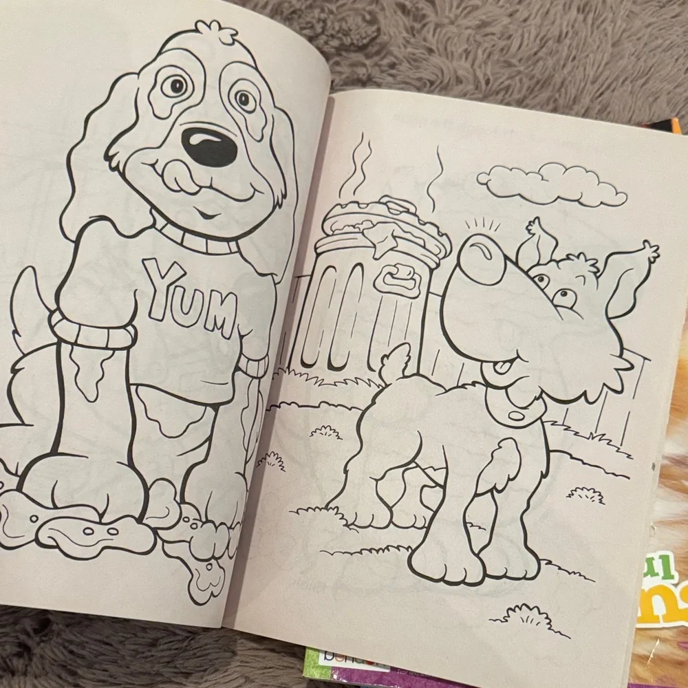 Set of 3 Giant Coloring & Activity Book Set - Pony Horse, Kitten, Puppies